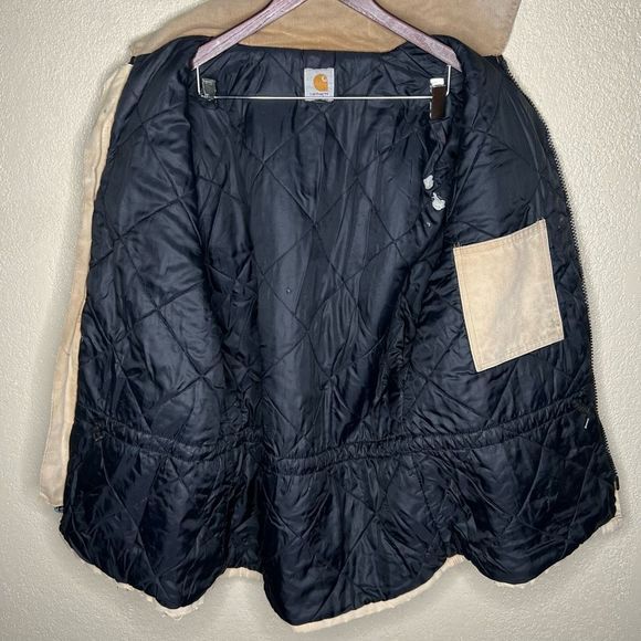 Vintage Carhartt Sun Faded Distressed Chore Jacket XL - Picture 11 of 11